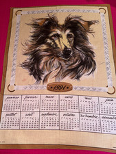 Torchon ancien calendrier 1991