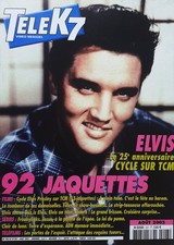 MAGAZINE AVEC  ELVIS PRESLEY-TELE K7 -N°207- FRANCE-AOUT 2002