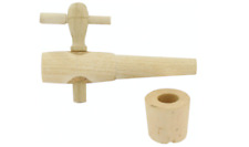 Robinet vinaigrier bois - 3,5 pouces + bouchon liège