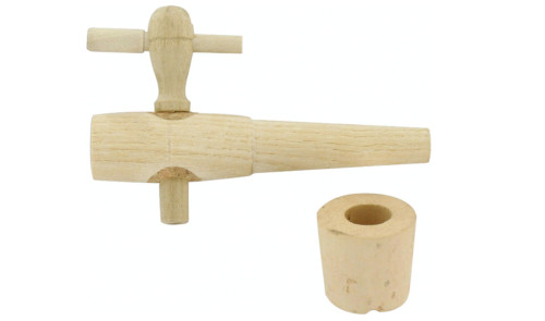 Robinet vinaigrier bois - , 3,5