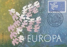 CARTE MAXIMUM 1ER JOUR EUROPA EXPOSITION PHILATELIQUE -PARIS- 16/09/61 -