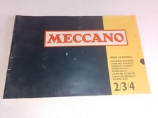 Livre / catalogue de modèle MECCANO 2/3/4
