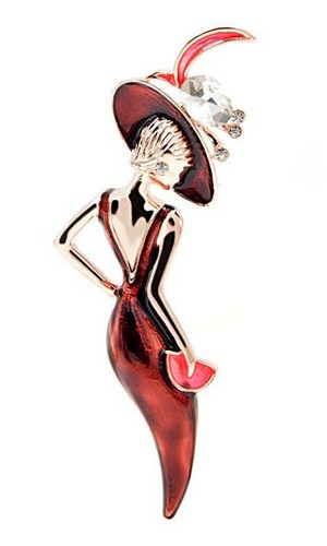 Broche bijou acier - bijou,