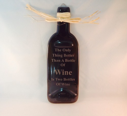 Custom etched fused wine - etched,