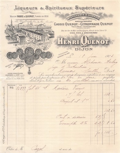 1906 facture illustrée - facture,