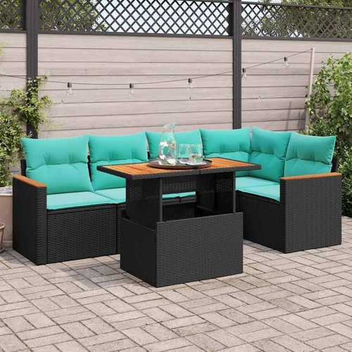 Salon jardin avec coussins - salon,