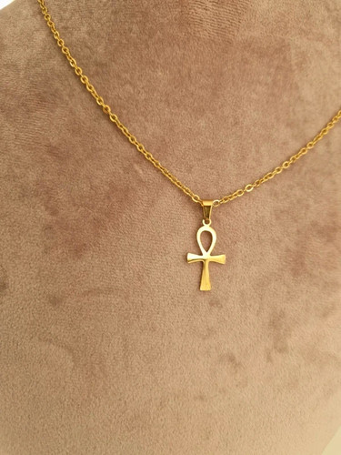 Collier acier inoxydable doré