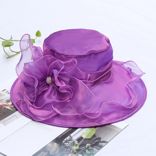 Femme organza chapeau soleil - femme,