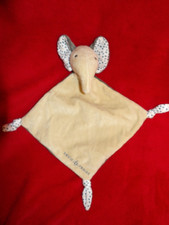 Doudou Plat Envie De Fraise Eléphant Beige Gris Neuf Jamais Servi