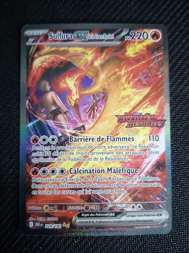 Carte pokémon sulfura - pokémon, ex