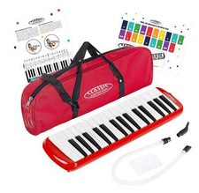 Melodica 32 Touches à Piano Mélodica Pianicas Instrument Bouche avec Etui Rouge