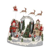 Village de Noël lumineux avec