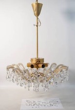 Lustre En Cristal Vintage Shabby Chic 50Cm 6 Braises