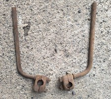 * support phare long acetylene  moto collection année 10 20  ancetre entretube