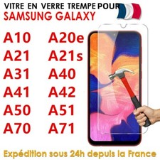 Verre Trempé pour Samsung Galaxy A20e A21s A31 A42 A51 A71 Protection d'écran