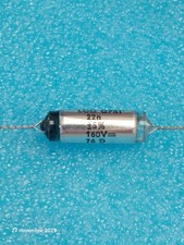 Lot de 4p Condensateur Styroflex Polystyrene LCC CPS1 22NF 160V 5% Axial  ( Q3 )