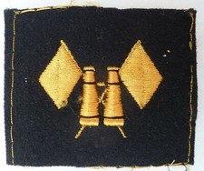 INSIGNE PATCH TISSU SPECIALITE MARINE FRANCE TIMONIER ORIGINAL Officier Marinier