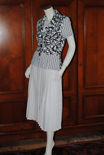 Veste femme, Ribkoff, T38, noir-blanc, boutons, manches courte, vintage. TBE