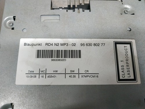 9663080277 autoradio citroen - 9663080277,
