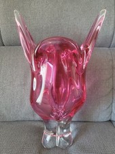 Ancien Vase Tête De Chat En