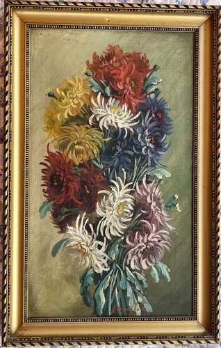 Tableau ancien fleurs - ancien, de