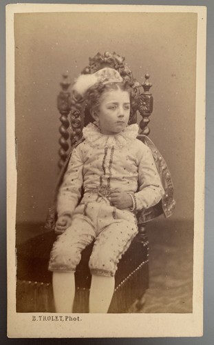 Cdv enfant jeune fille - enfant,
