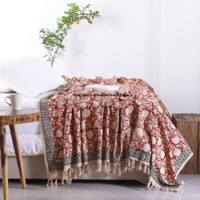 Couverture Boho En Coton