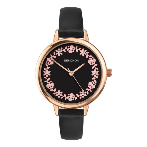 Sekonda dames noir cuir - sekonda,