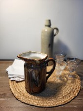 Pichet vintage en céramique marron