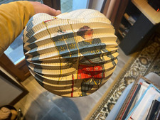 lanterne lampion jeanne d arc procession  papier à soufflets fin 19 eme debut 20