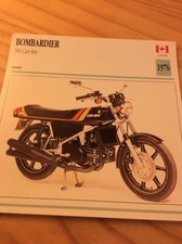 Bombardier 500 Can-Am 1976 Carte moto Collection Atlas Canada