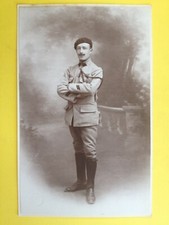 Carte Photo St André MARSEILLE en 1919 MILITAIRE SOLDAT Uniforme Croix de Guerre