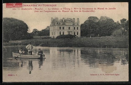 Cpa gouberville manche le - gouberville,
