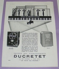 DUCRETET RADIO SILHOUETTES