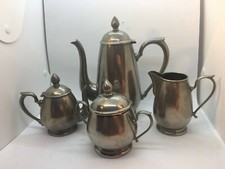 Service à café et à thé ,vintage en inox mat