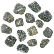 Pierres roulées porphyre impérial vert - 2 à 3 cm - Lot de 2