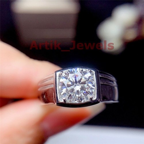 Moissanite avec plaqué - plaqué, or