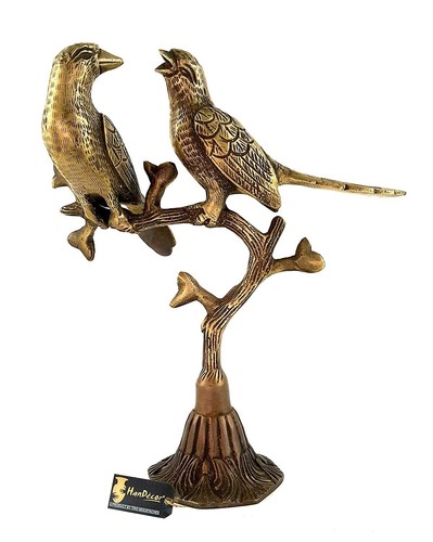 Laiton oiseaux amour sur arbre - amour,
