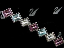 SIGNED SWAROVSKI  BAR  PIN / BROOCH RETIRED RARE