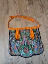tablier de taille vintage, made in France, Kashmir, 70's seventies