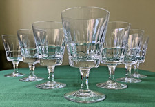 7 verres à vin en cristal DLG Saint Louis Manhattan