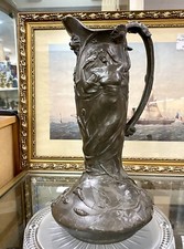 Pichet Art Nouveau En Étain