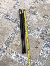 2 anciennes baguettes de tambour de fanfare, garde champêtre ou de batterie