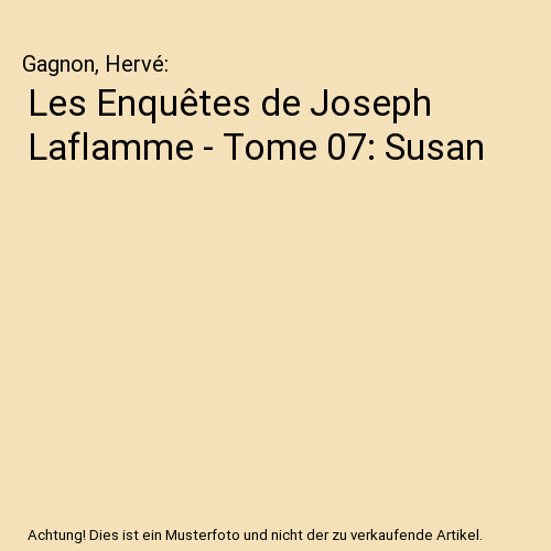 Les enquêtes joseph - les,
