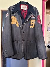 VESTE KAPORAL HOMME VINTAGE DOUBLE MATIERE - NOMBREUX ÉCUSSONS - TAILLE M