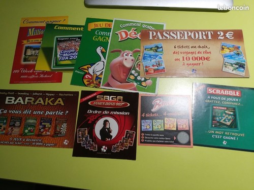 Lot notices jeux de - notices,