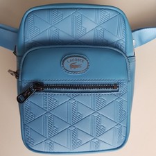 Sacoche Simili Cuir Turquoise Lacoste