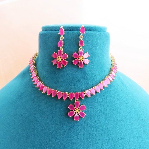Parure collier boucles - parure,