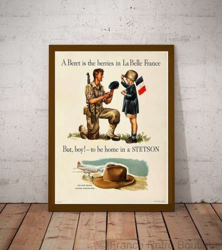 Poster affiche stetson beret - poster-affiche,