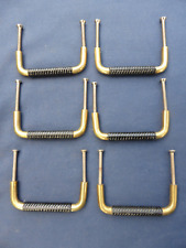 6 poignées fixes laiton plastique meuble tiroirs classeur bureau largeur 8,5 cm